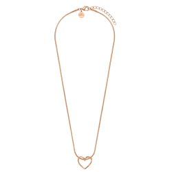 Purelei Hearts Of Love Kette 100% Edelstahl Ketten 1 ct Hellbraun