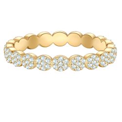 Glanzstücke München Ring aus Sterling Silber in gelbgold mit Zirkonia Ringe 1 ct Damen