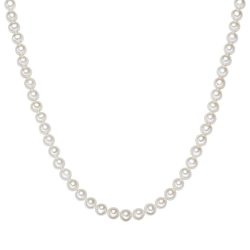 Valero Pearls Halskette aus Sterling Silber in silber mit Süßwasser-Zuchtperle Ketten 1 ct Damen