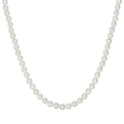 Valero Pearls Halskette aus Sterling Silber in silber mit Süßwasser-Zuchtperle Ketten 1 ct Damen