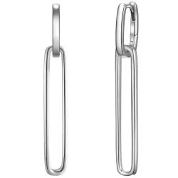 Glanzstücke München Creolen aus Sterling Silber in silber Ohrringe 1 ct Damen
