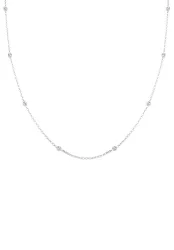 Elli - Halskette Kristalle, 45cm, Weiss