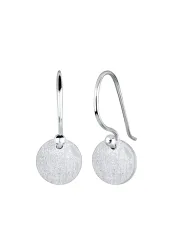 Elli Kreis Geo Rund Trend Minimal Matt 925 Silber Ohrringe 1 ct Damen