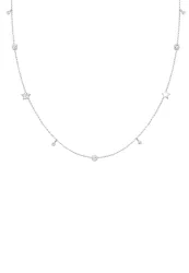 Elli Solitär Sterne 925 Silber, mit Kristallen von Swarovski® Ketten 1 ct Damen