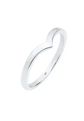 Elli V-Stacking Geo Trend Blogger 925 Sterling Silber Ringe 1 ct Damen