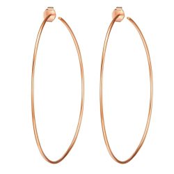 Lulu & Jane Creolen Messing in Silber Ohrringe 1 ct Damen