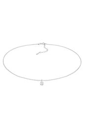 Elli Choker Zirkonia Solitär Basic 925 Sterling Silber Ketten 1 ct Damen