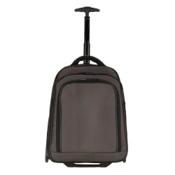Dermata Lederwaren - Trolley Rucksack 475cm aus Nylon, für Damen, Braun, Größe Onesize