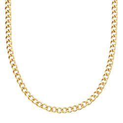 Glanzstücke München Halskette aus Edelstahl in Gelbgold Ketten 1 ct Damen