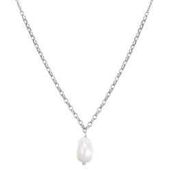 Glanzstücke München Halskette Sterling Silber Süßwasser-Zuchtperle in Silber Ketten 1 ct Damen