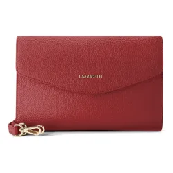 Lazarotti Bologna Leather Clutch Handtaschen 1 ct Rot Damen