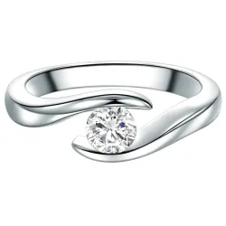 Trilani Ring aus Sterling Silber in Silber mit Zirkonia Ringe 1 ct Damen