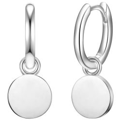 Glanzstücke München Creolen Kreis Sterling Silber in Silber Ohrringe 1 ct Damen