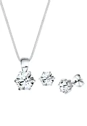 Elli - Schmuckset Basic Kristalle, Weiss