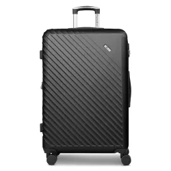 CHECK.IN Paradise 2.0 4 Rollen Trolley L 78 cm mit Dehnfalte Reisetaschen 1 ct Schwarz Herren
