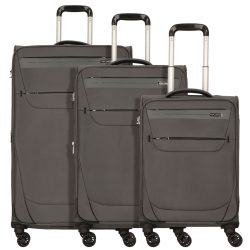 Worldpack Denver 4 Rollen Kofferset 3-teilig Reisetaschen 1 ct Grau Herren
