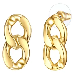 Lulu & Jane - Ohrhänger, 24mm, Gold