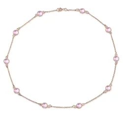 Ailoria LAVANDE Halskette Pink Quarz Ketten 1 ct Damen