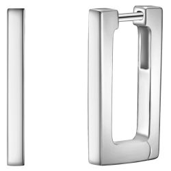 Glanzstücke München Creolen aus Sterling Silber in silber Ohrringe 1 ct Damen