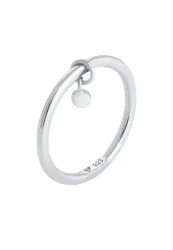 Elli Bandring Stapelring Rund Plättchen Basic 925 Ring Ringe 1 ct Damen