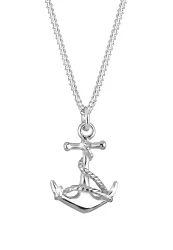 Elli - Halskette Anker Symbol Maritim Meer, 45cm, Silber