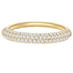 Glanzstücke München Ring aus Sterling Silber in gelbgold mit Zirkonia Ringe 1 ct Damen
