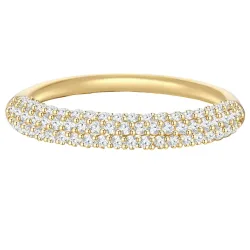Glanzstücke München Ring aus Sterling Silber in gelbgold mit Zirkonia Ringe 1 ct Damen