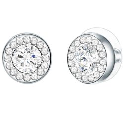 Lulu & Jane Ohrstecker Metall-Legierung Glaskristall in Silber Ohrringe 1 ct Damen
