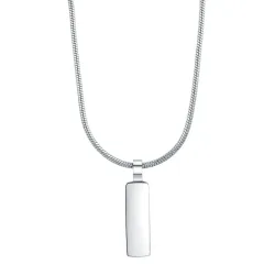 True Rebels Halskette Edelstahl in Silber Ketten 1 ct Herren