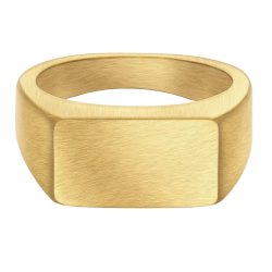 True Rebels Ring aus Edelstahl in gelbgold Herrenschmuck 1 ct Herren