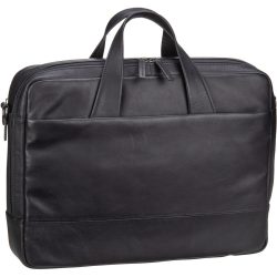 Leonhard Heyden Hamburg Aktentasche Leder 40 cm Laptopfach Laptoptaschen 1 ct Schwarz Herren