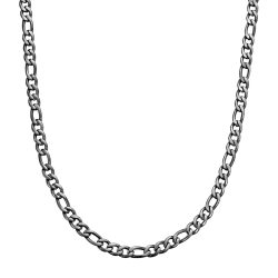 True Rebels Halskette aus Edelstahl in Gunmetal Ketten 1 ct Herren
