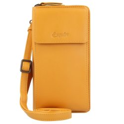 Esquire Peru Handytasche Leder 10 cm Portemonnaies 1 ct Gelb Damen