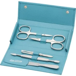 ERBE Druckknopfetiu, 5-teilig, Meerblau Make-up Organizer 1 ct 1 Stück