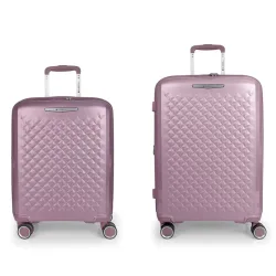 Gabol Queens 4 Rollen Kofferset 2-teilig mit Dehnfalte Reisetaschen 1 ct Blau Herren