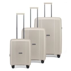 Epic Anthem 4 Rollen Kofferset 3-teilig mit Dehnfalte Reisetaschen 1 ct Nude Herren