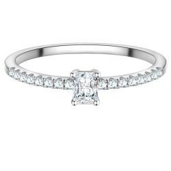 Trilani Ring aus Sterling Silber in silber mit Zirkonia Ringe 1 ct Damen