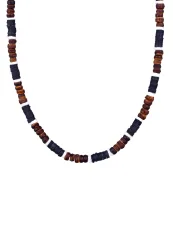 Kuzzoi - Halskette  Heishi Beads Vintage Surfer, 42cm, Schwarz