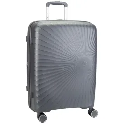 Travelite Tamaris x Travelite Voyaage 4 Rollen Trolley M 66 cm mit Dehnfalte Koffer & Trolleys 1 ct Grau