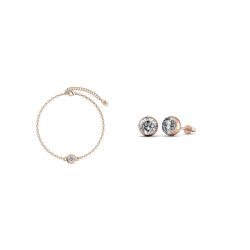 MYC-Paris Geburtsstein-Mond-Set Schmuck-Set 1 ct Damen