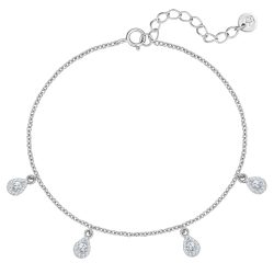 Glanzstücke München Armband Sterling Silber Zirkonia weiß Armbänder & Armreife 1 ct Damen