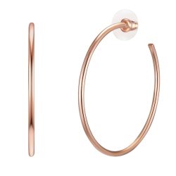 Lulu & Jane Creolen Metall-Legierung in Roségold Ohrringe 1 ct Damen