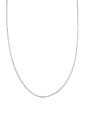 Kuzzoi - Halskette  Stäbchenpanzerkette Basic 925 Silber, 55 CM