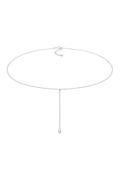 Elli Choker Y-kette Tropfen Kugel Boho 925 Silber Ketten 1 ct Damen