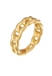 Elli Elli Ring Gliederring Bandring Farbe Gold für Damen Ringe 1 ct