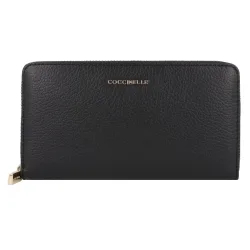 Coccinelle Metallic Soft Damengeldbörse Portemonnaies 1 ct Schwarz