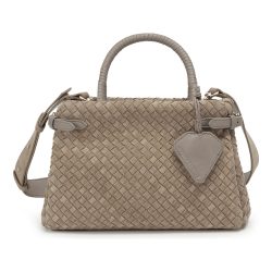 LES VISIONNAIRES Issac Weave Henkeltasche Handtaschen 1 ct Braun Damen