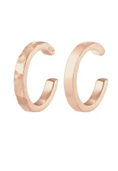 Elli - Ohrringe Earcuff Set, One Size, Goldrosa