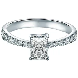 Trilani Ring aus Sterling Silber in silber mit Zirkonia Ringe 1 ct Damen
