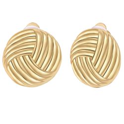 Yokoamii Ohrclips aus Metall-Legierung in gelbgold Ohrringe 1 ct Damen